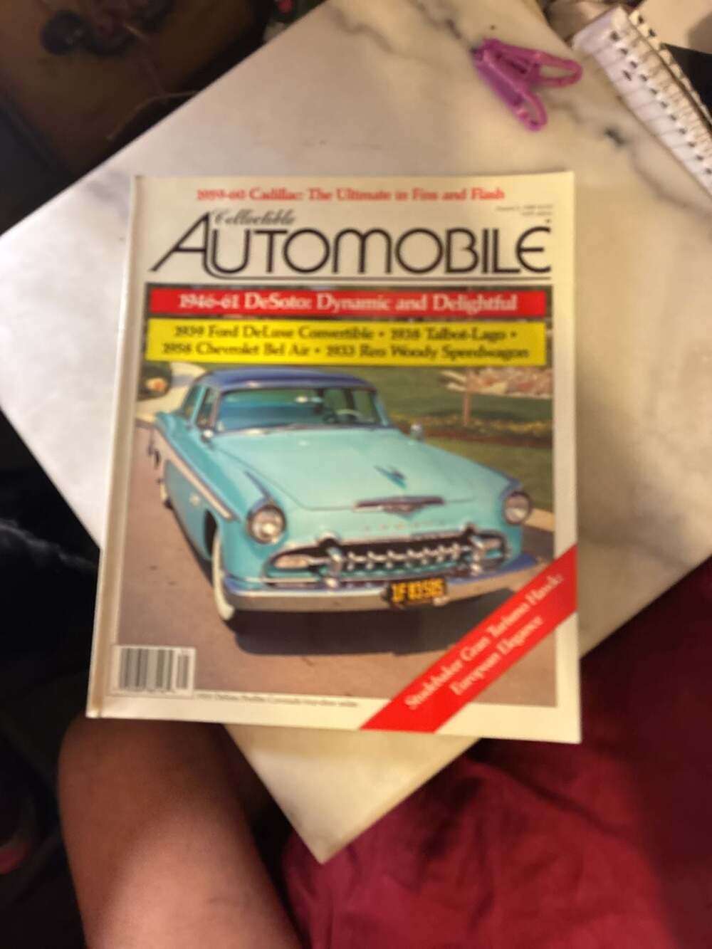 Collectible Automobile Magazine August 1988 DeSoto Fireflite Coronado